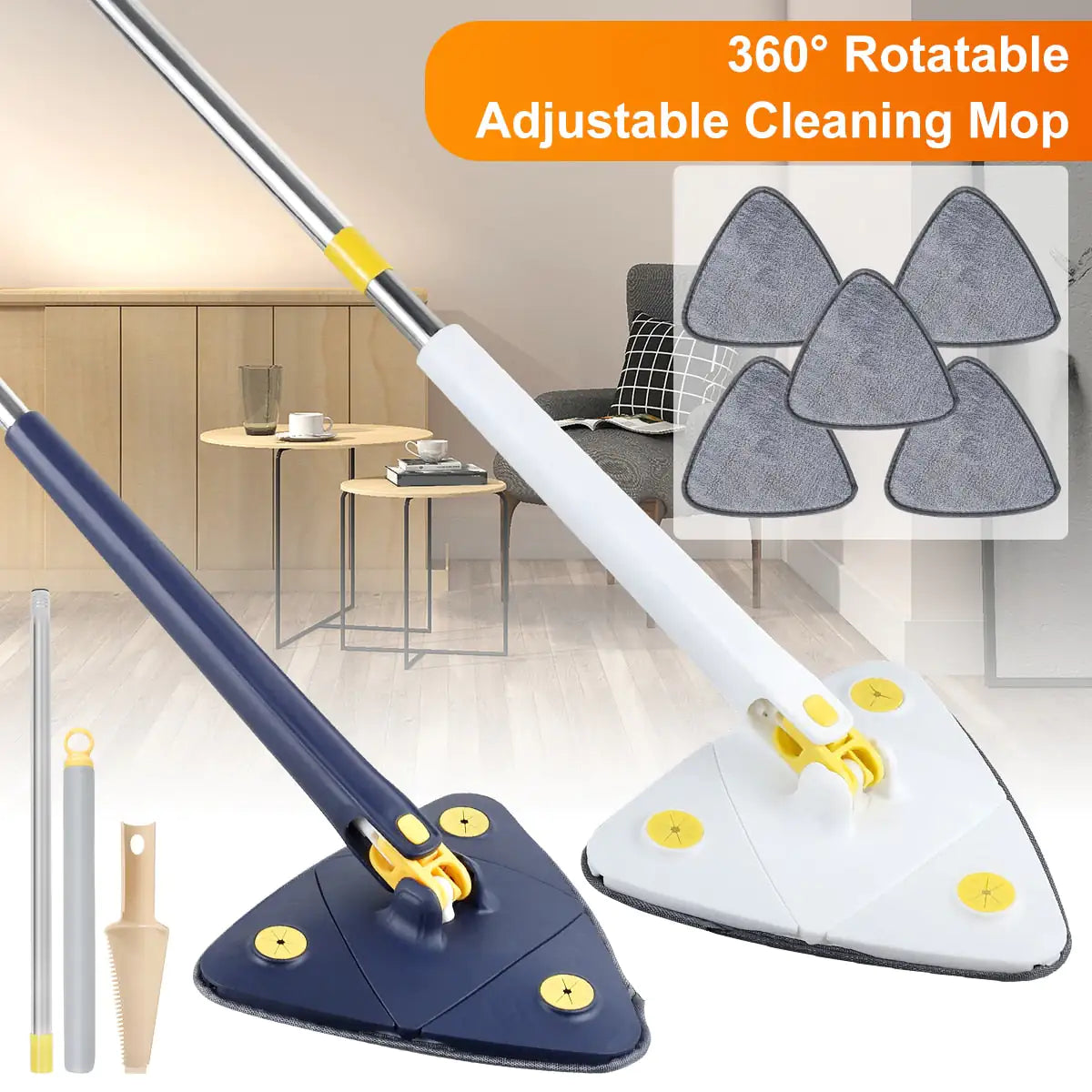 OPTIMA™ Self-Squeeze Triangular Mop